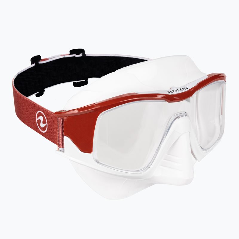Mască de scufundări Aqualung Vita alb/cărămiziu MS5520963LCL