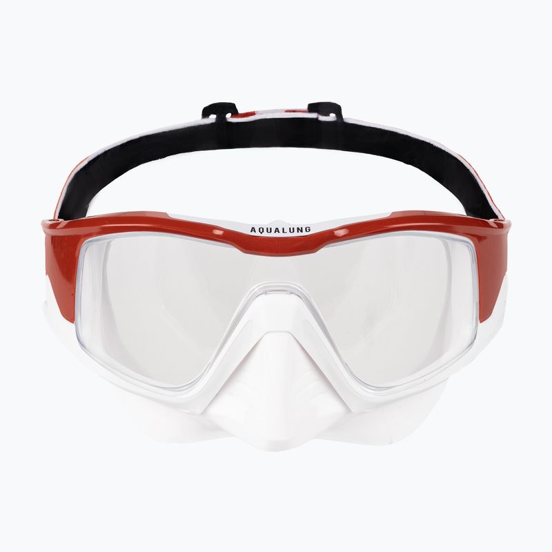 Mască de scufundări Aqualung Vita alb/cărămiziu MS5520963LCL 2