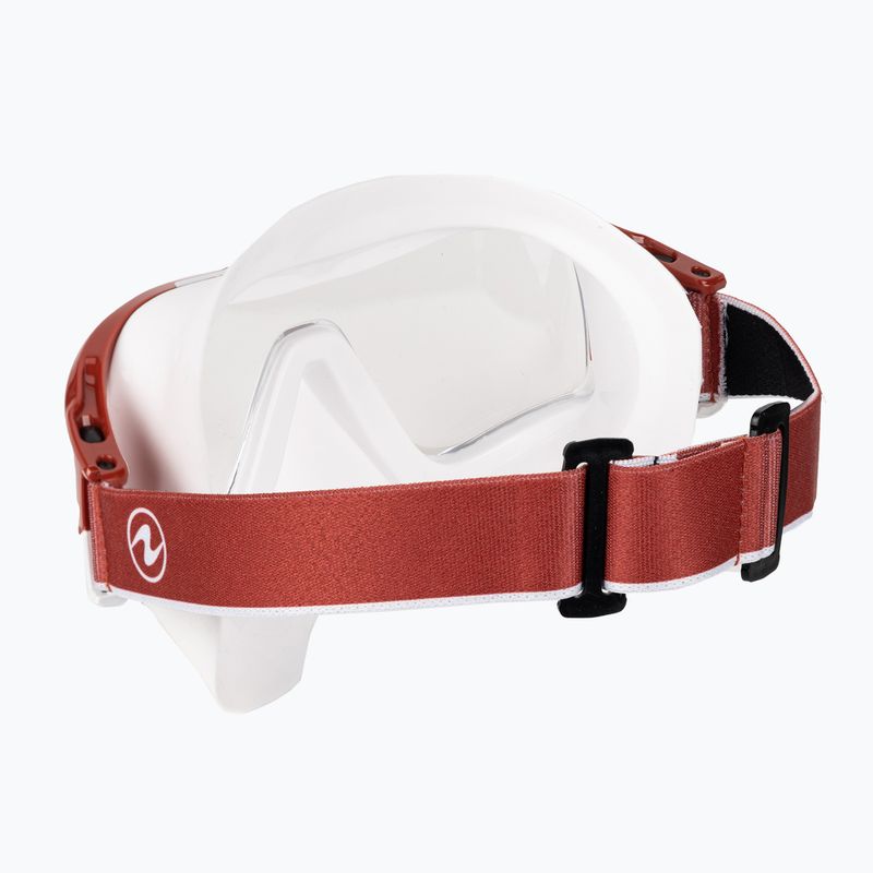 Mască de scufundări Aqualung Vita alb/cărămiziu MS5520963LCL 4