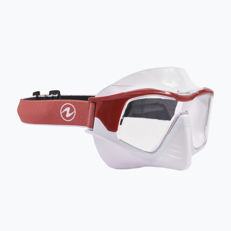 Mască de scufundări Aqualung Vita alb/cărămiziu MS5520963LCL 6