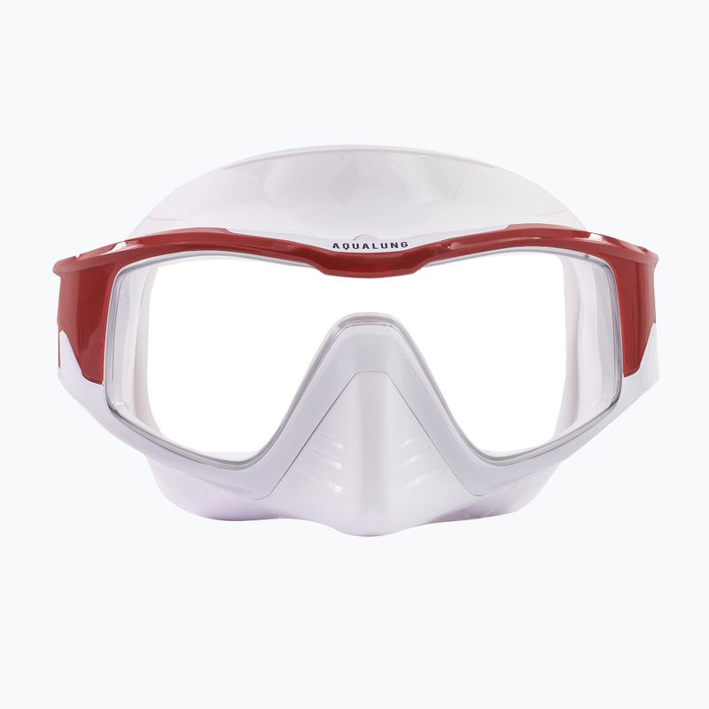 Mască de scufundări Aqualung Vita alb/cărămiziu MS5520963LCL 7