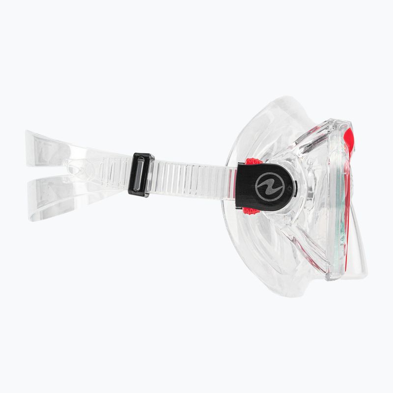 Mască de scufundări Aqualung Hawkeye transparent/roșu MS5570006 3