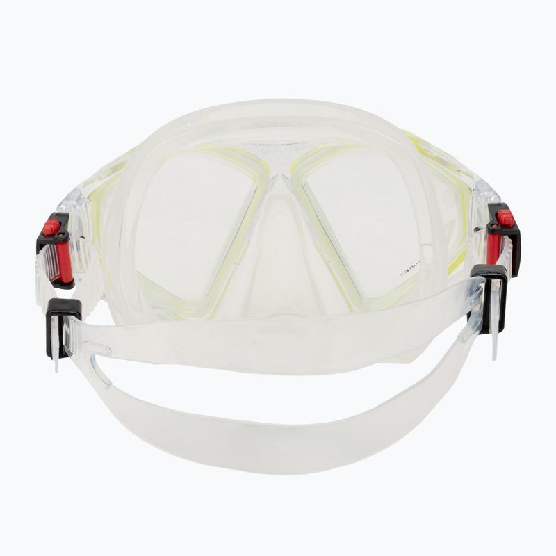 Mască de scufundări Aqualung Hawkeye transparentă/galbenă MS5570007 4