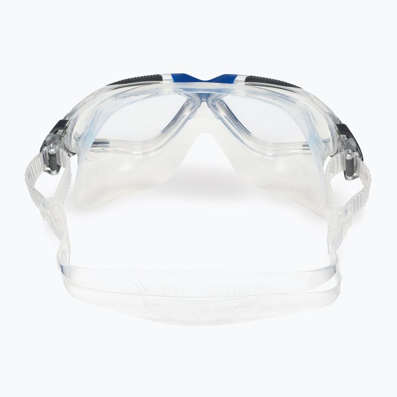 Aquasphere Vista mască de înot transparentă/gri închisă/clear MS5600012LC 3