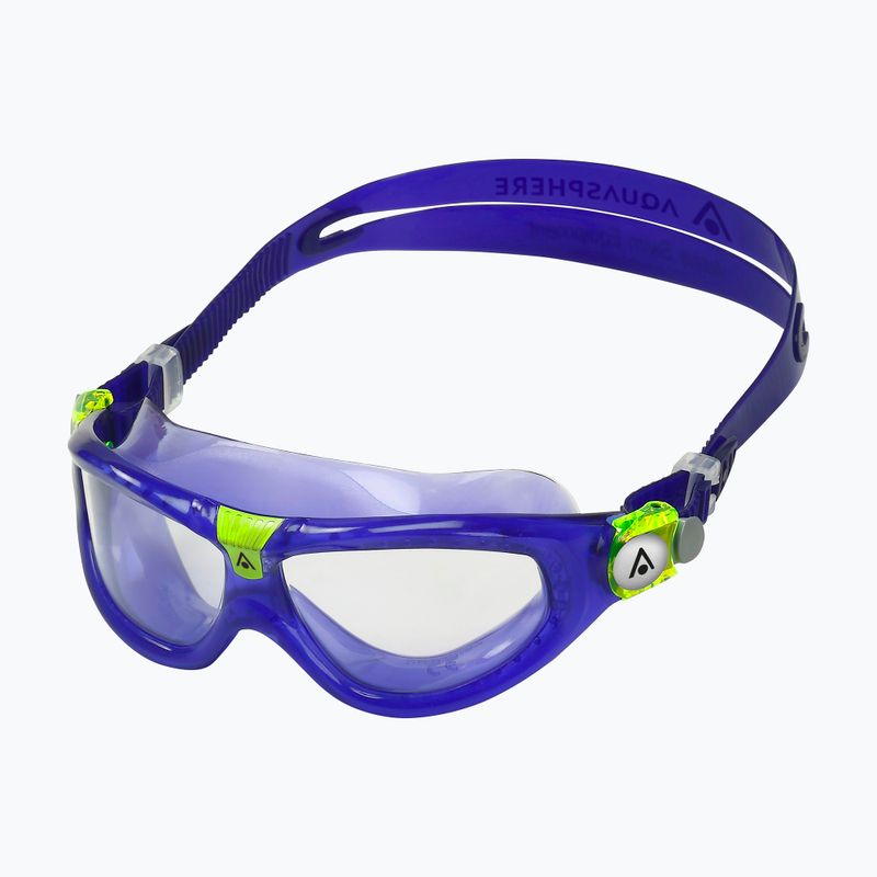 Mască de înot pentru copii Aquasphere Seal Kid 2 roșu/purpuriu/lime pentru copii 3