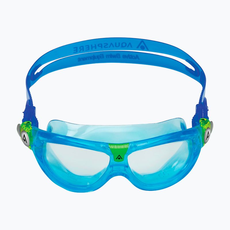 Mască de înot pentru copii Aquasphere Seal Kid 2 turcoaz/albastru/clară MS5614340LC 2