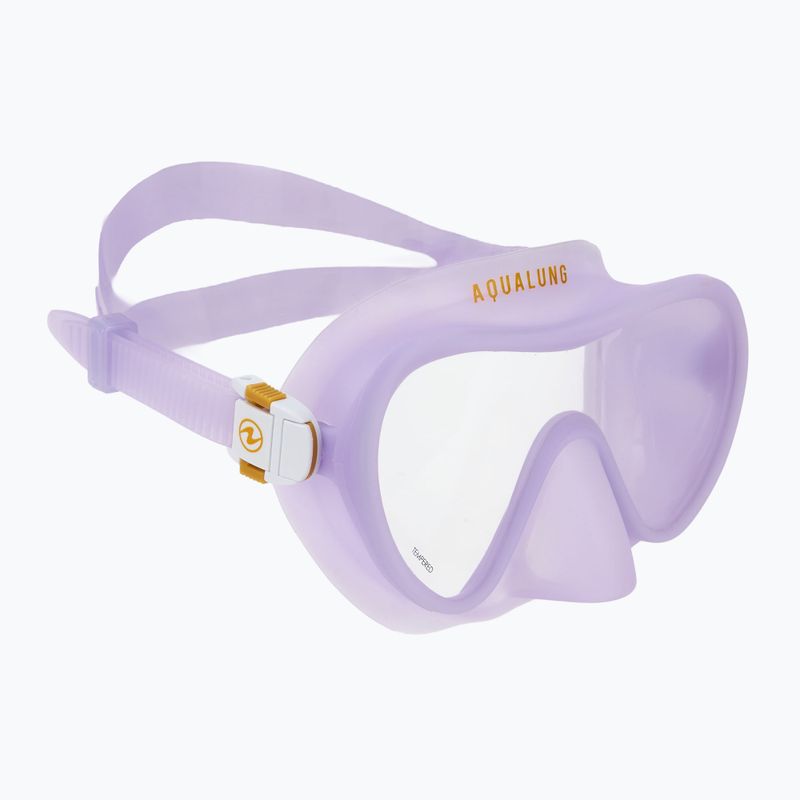 Set de snorkeling  Aqualung Nabul mască + tub+ labe translucid purple 2