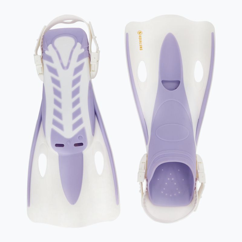 Set de snorkeling  Aqualung Nabul mască + tub+ labe translucid purple 10