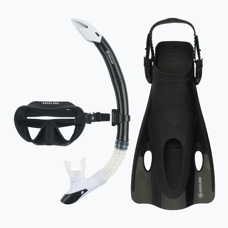 Set de snorkeling  Aqualung Nabul mască + tub + labe black