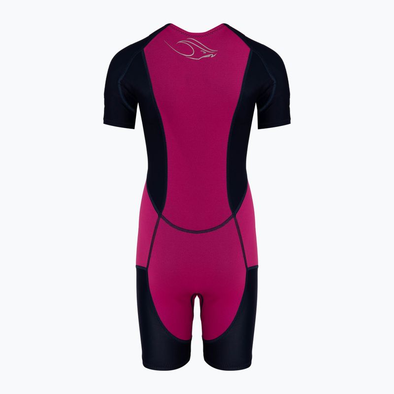 Combinezon de înot pentru copii Aquasphere Stingray HP pink/navy blue 3