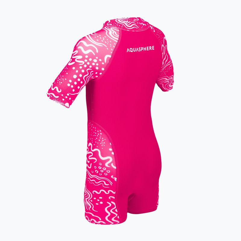 Costum de baie de înot pentru copii Aquasphere Stingray 2.0 raspberry pink 2