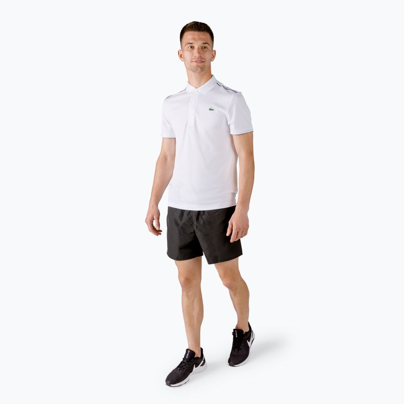Tricou polo pentru bărbați Lacoste alb DH2094 AU8 3