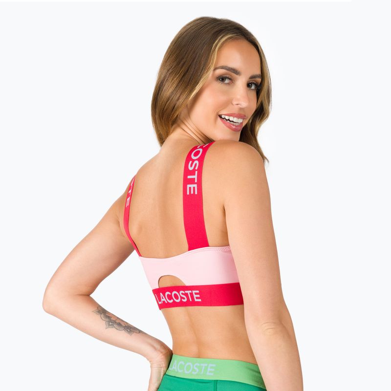 Top pentru costume de baie Lacoste MF3389 PX3 roz/roșu 3