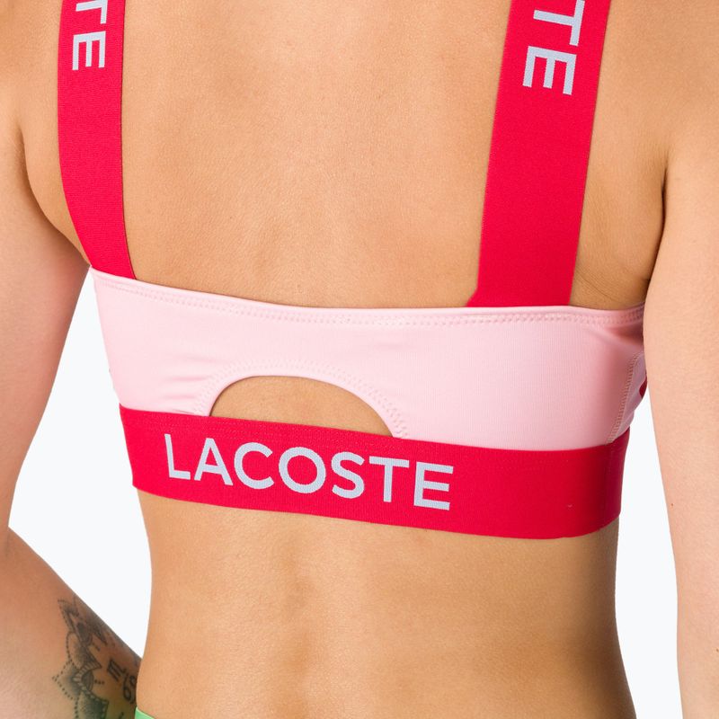 Top pentru costume de baie Lacoste MF3389 PX3 roz/roșu 4