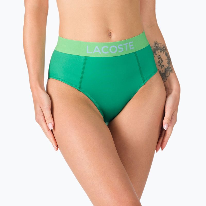 Costume de baie pentru femei Lacoste slip verde MF3390