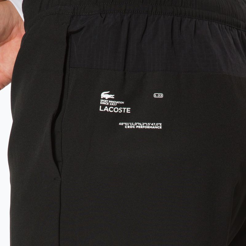 Pantaloni scurți de tenis pentru bărbați Lacoste negru GH1041.9AZ 4