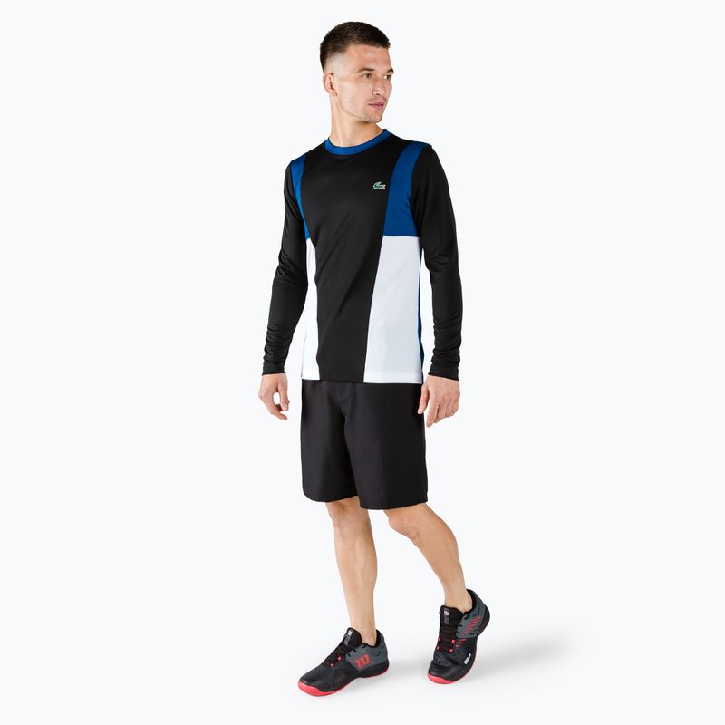 Tricou de tenis Lacoste pentru bărbați negru TH0831 AVT 2