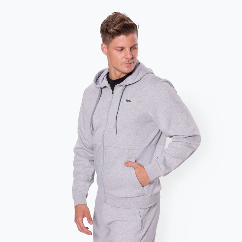 Lacoste hanorac cu glugă SH9676 9YA gri SH9676