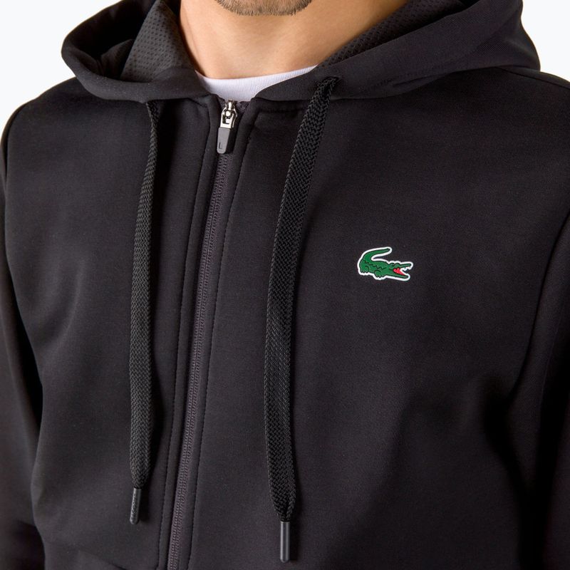 Hanorac cu glugă pentru bărbați Lacoste SH9676 C31 negru SH9676 5
