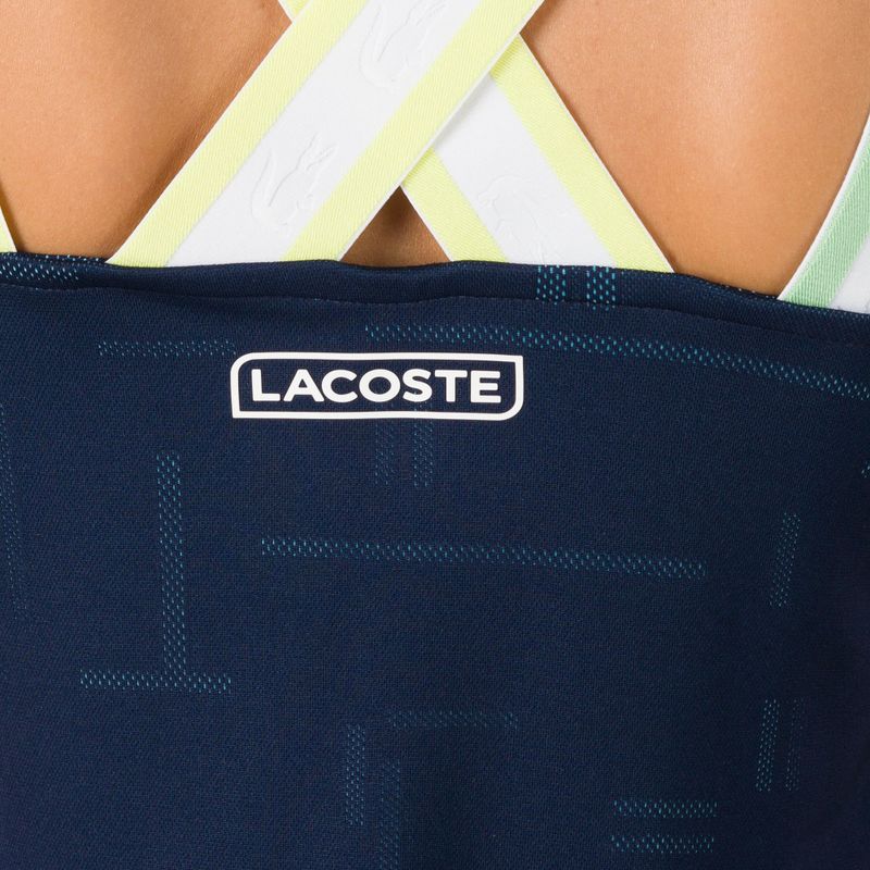 Tricou de tenis pentru femei Lacoste TF0754 albastru marin 2HC 4