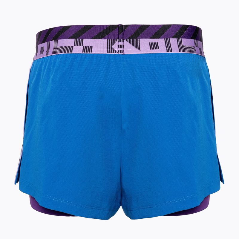 Pantaloni scurți de tenis pentru femei Lacoste albaștri GF9262 2