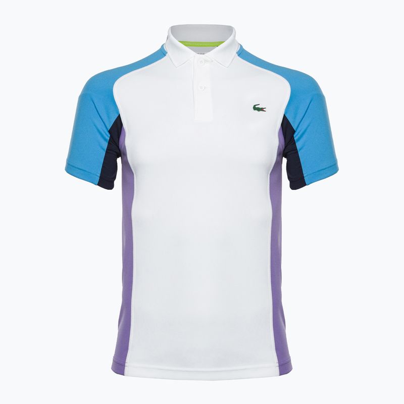 Tricou polo de tenis pentru bărbați Lacoste alb DH9265