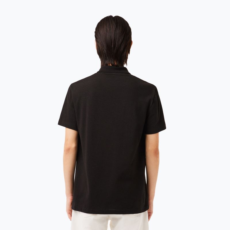 Tricou polo pentru bărbați Lacoste DH0783 black 2