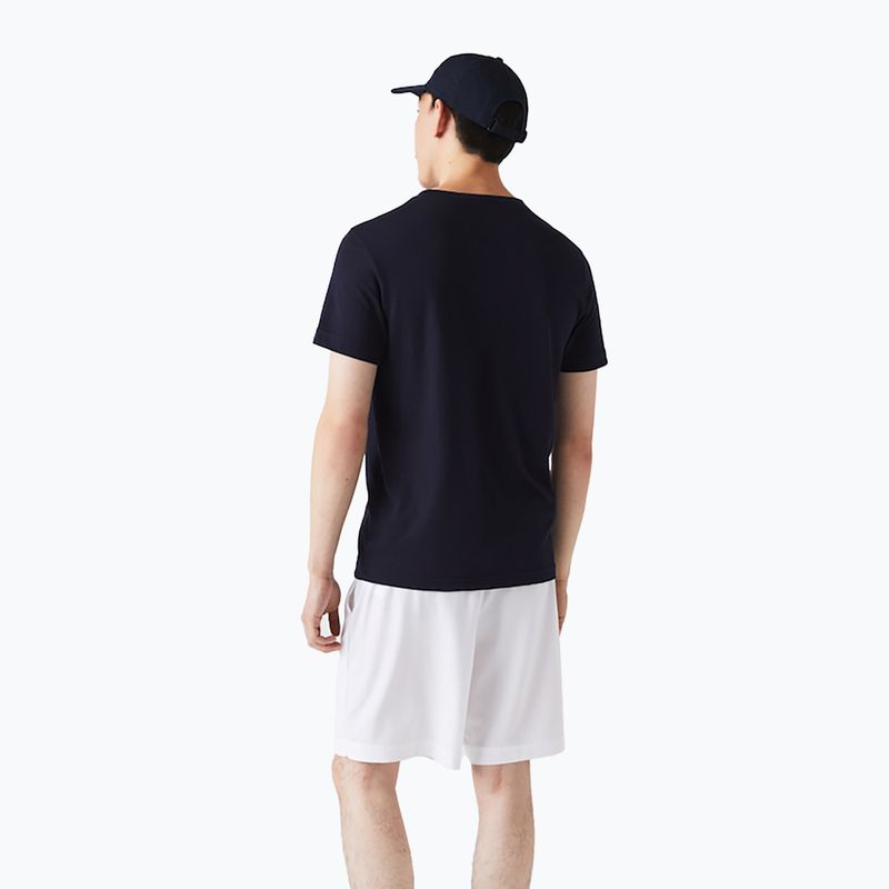 Tricou de tenis pentru bărbați Lacoste bleumarin TH2042 3