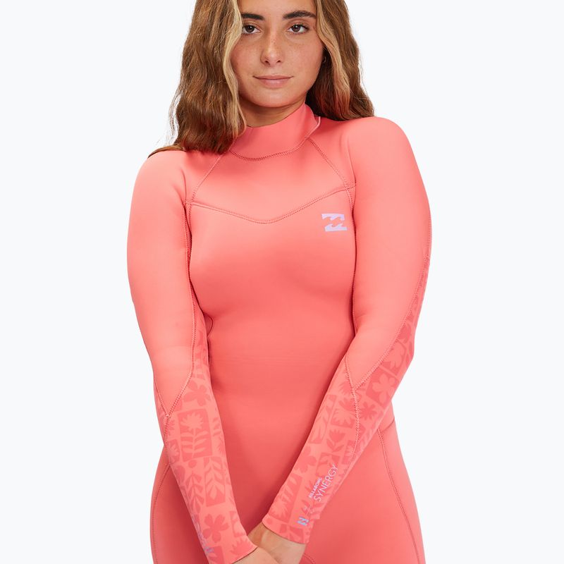 Combinezon de înot pentru femei  Billabong 4/3 mm Synergy BZ Full vintage coral 4