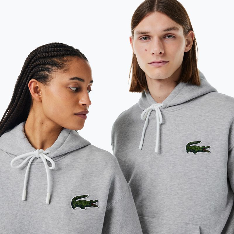 Lacoste SH6404 CCA silver chine unisex sweatshirt unisex 3