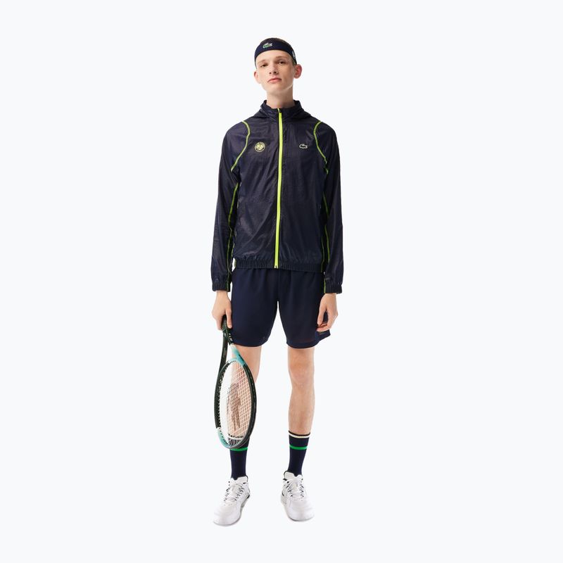 Bandă de cap pentru femei Lacoste galben și albastru marin RL8144 2
