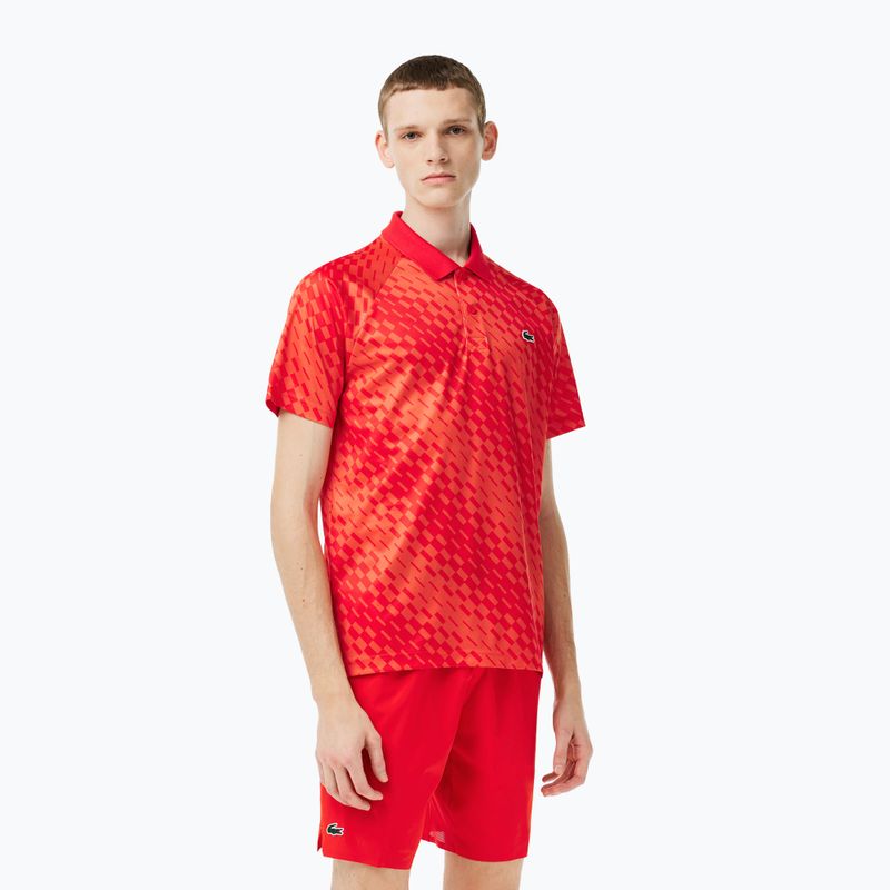 Polo de tenis pentru bărbați Lacoste roșu DH5174