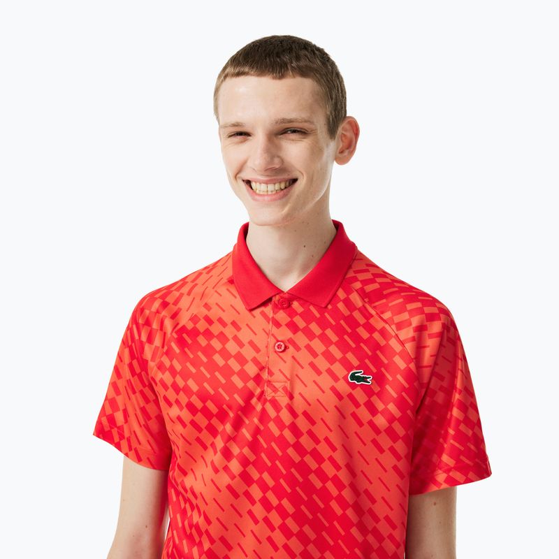 Polo de tenis pentru bărbați Lacoste roșu DH5174 3