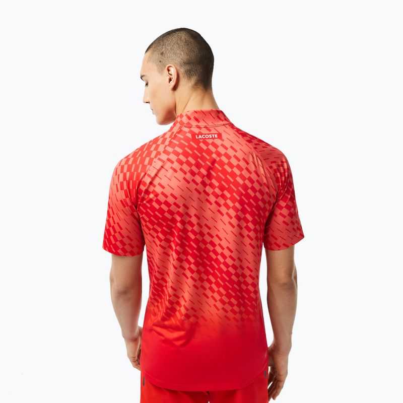 Polo de tenis pentru bărbați Lacoste roșu DH5177 2
