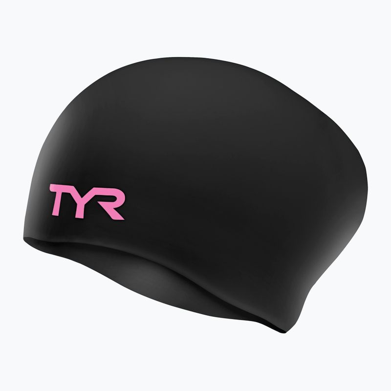 Cască de înot TYR Wrinkle-Free negru-roză LCSLB_121 3