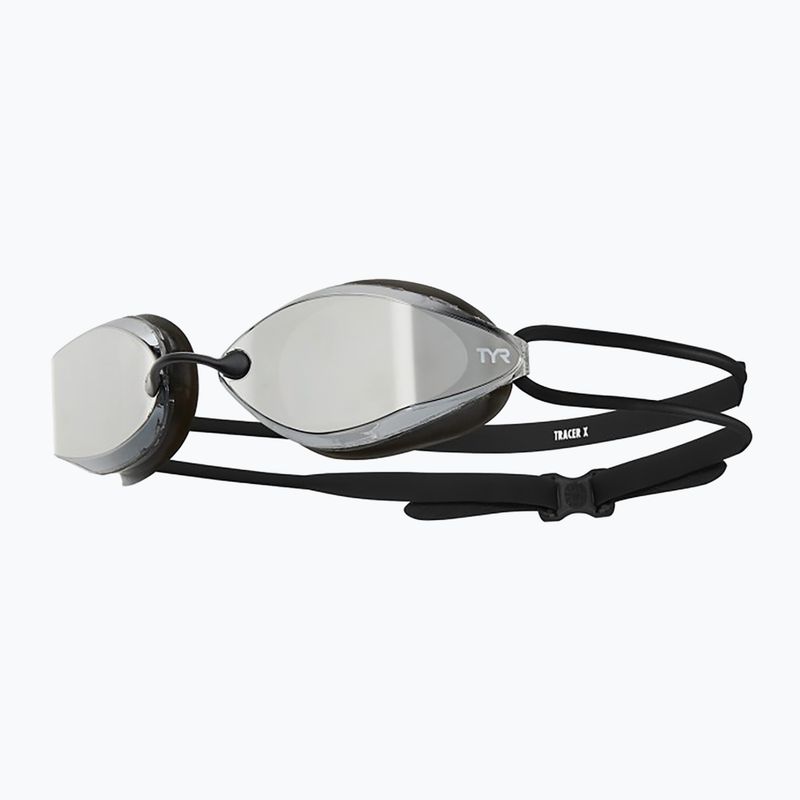 Ochelari de înot TYR Tracer-X Racing Mirrored negru-argintii LGTRXM_043 6