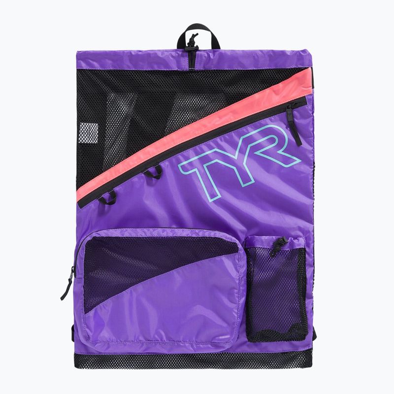 Sac de înot TYR Elite Team Mesh 40 l pink / purple