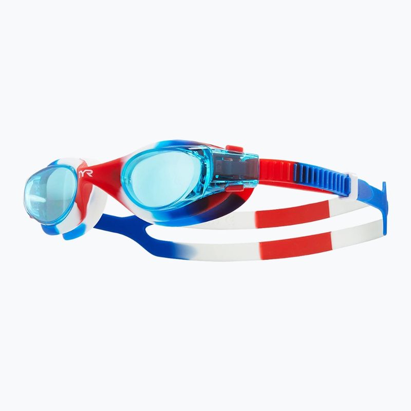 Ochelari de înot pentru copii TYR Vesi Tie Dye blue/red
