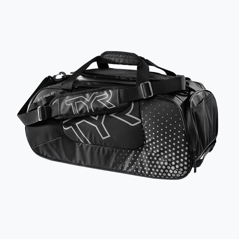 Geantă de antrenament TYR Elite Team Gym Duffel 43 l black