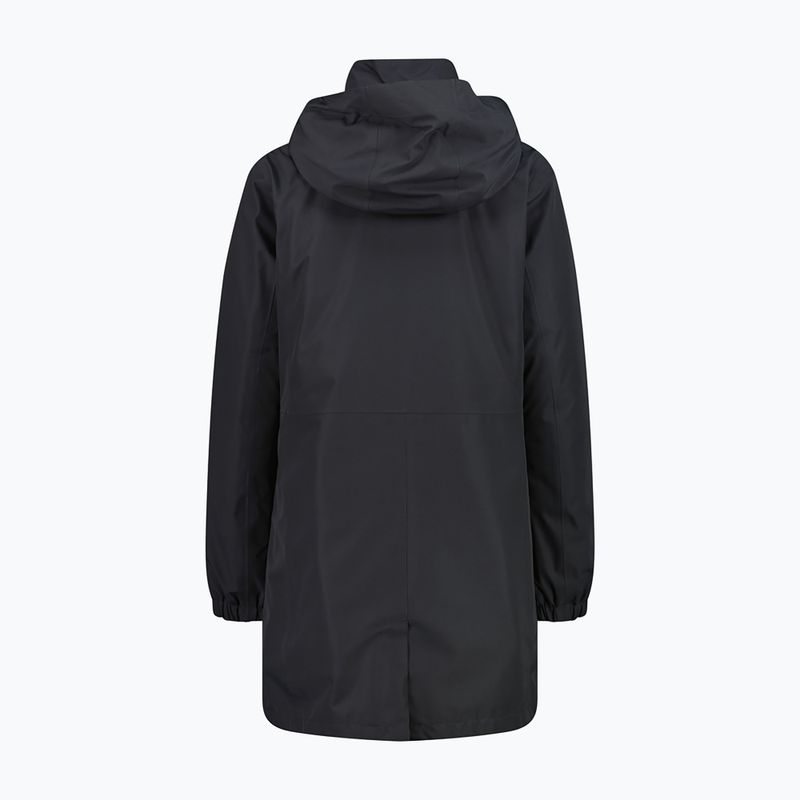 Pardesiu de ploaie pentru femei CMP 36Z2026D Zip Hood Parka antracite 2
