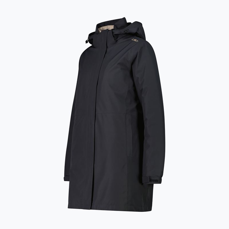 Pardesiu de ploaie pentru femei CMP 36Z2026D Zip Hood Parka antracite 3