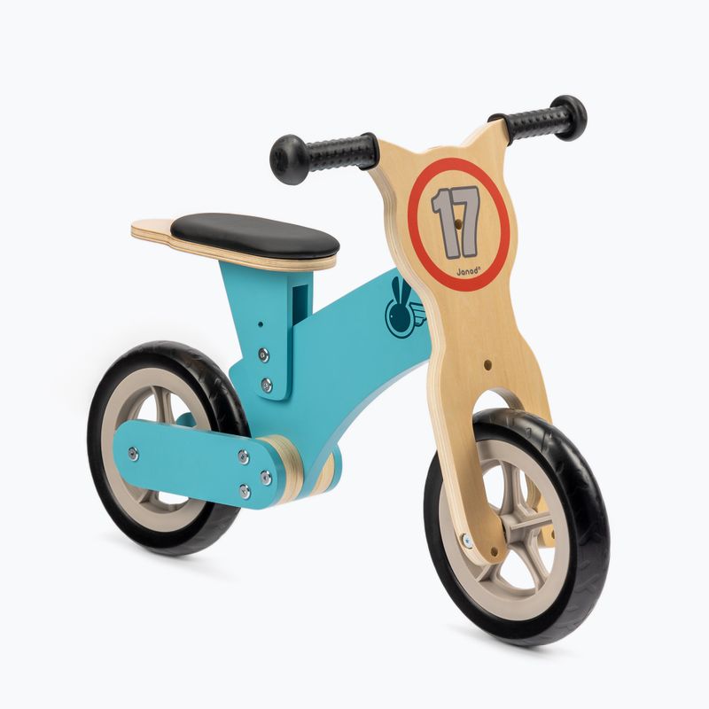 Bicicletă fără pedale pentru copii Janod Bikloon Little Racer, albastru, J03285 2