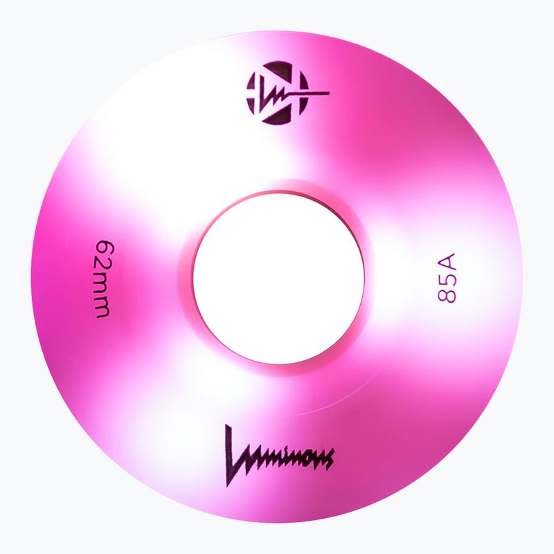 Roți pentru role FR Skates Luminous Led Quad Wheel 62mm/85A Sixies 6LED X4 flamingo 4