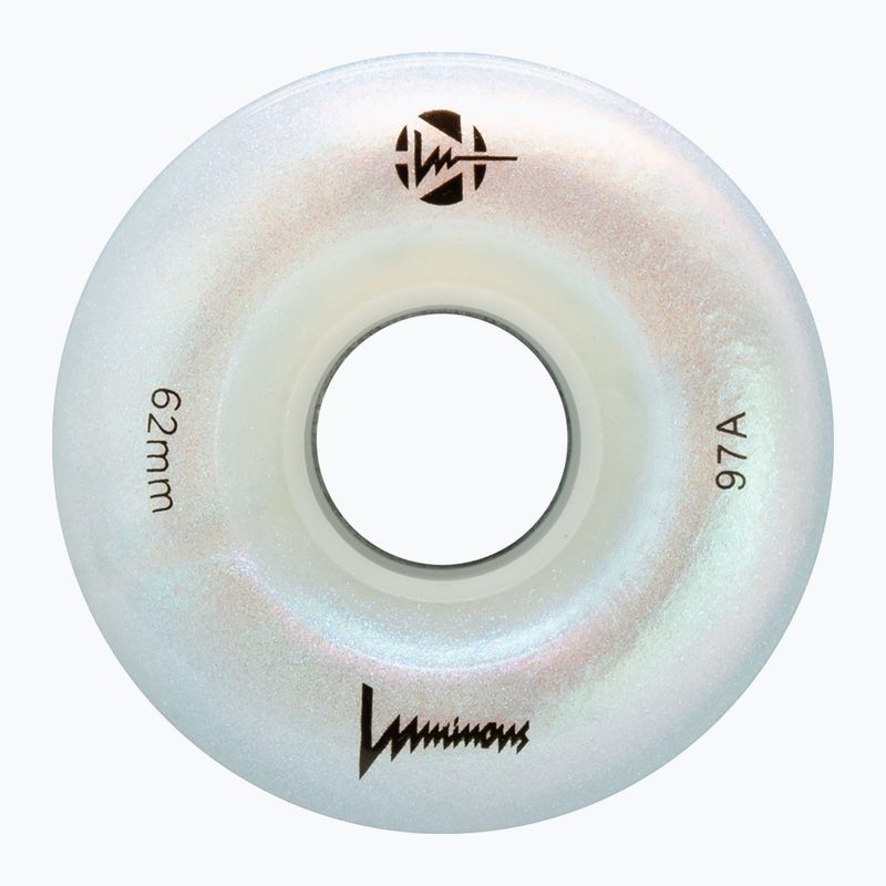 Roți pentru role FR Skates Luminous Led Quad Wheel 62mm/97A X4 white pearl 3