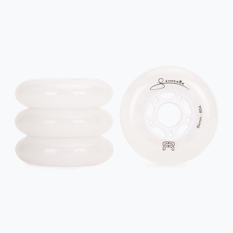 Roți pentru role FR Skates Downtown Wheel 84mm/85A Emperor X4 natural/white 2