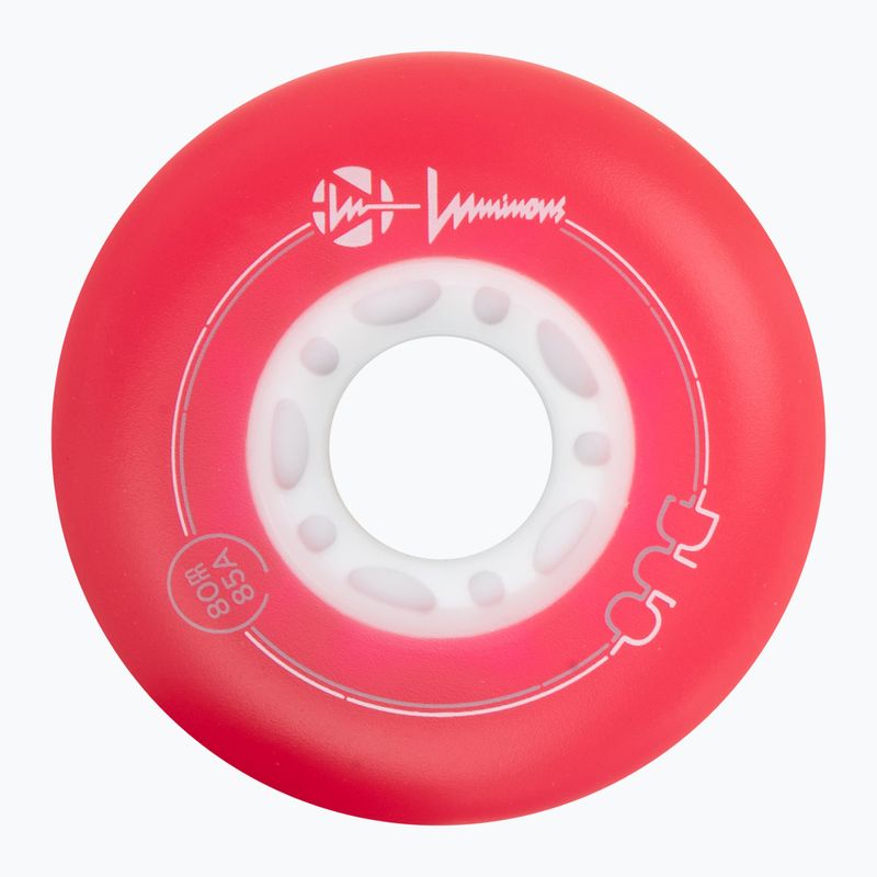 Roți pentru role Luminous Led Wheels Duo 80mm/85A X4 red/blue 3