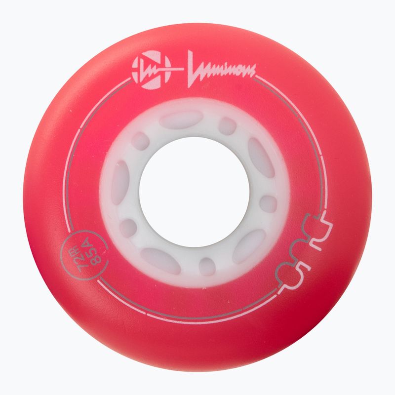 Roți pentru role Luminous Led Wheels Duo 72mm/85A X4 red/blue 3