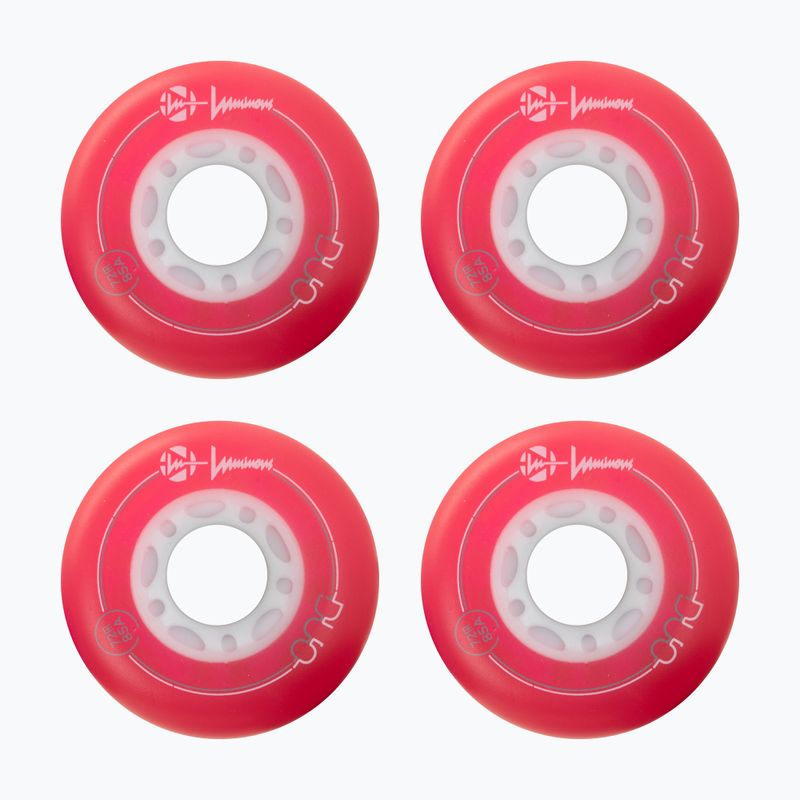 Roți pentru role Luminous Led Wheels Duo 72mm/85A X4 red/blue 2