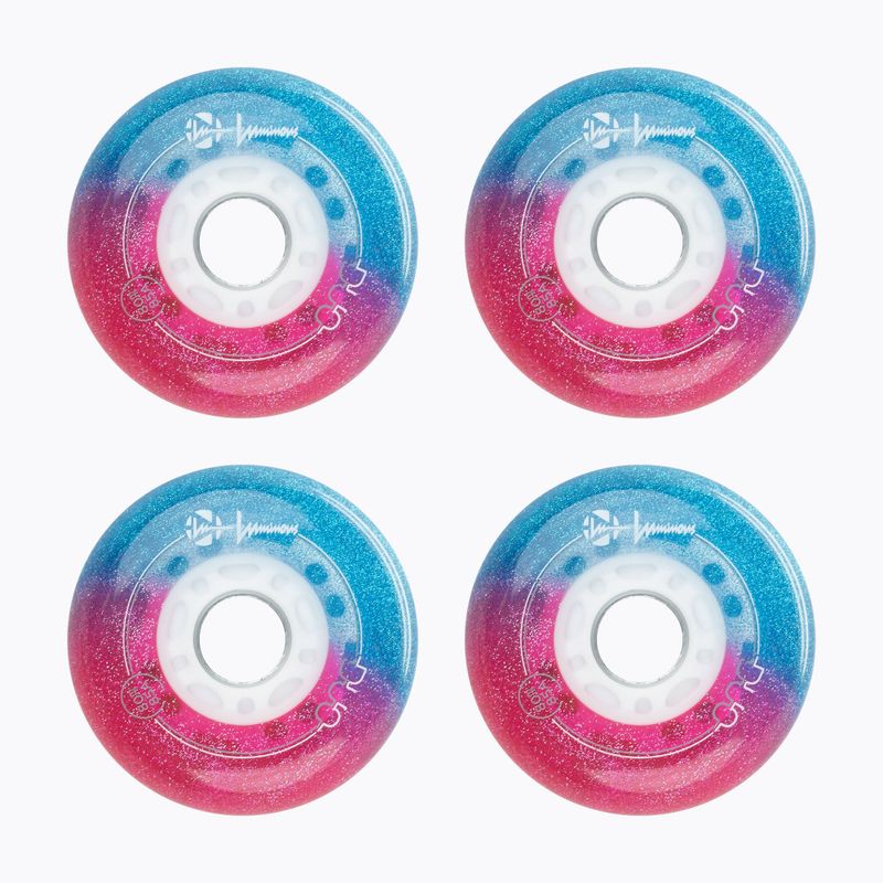 Roți pentru role Luminous Led Wheels Duo 80mm/85A X4 galaxy/purple 2