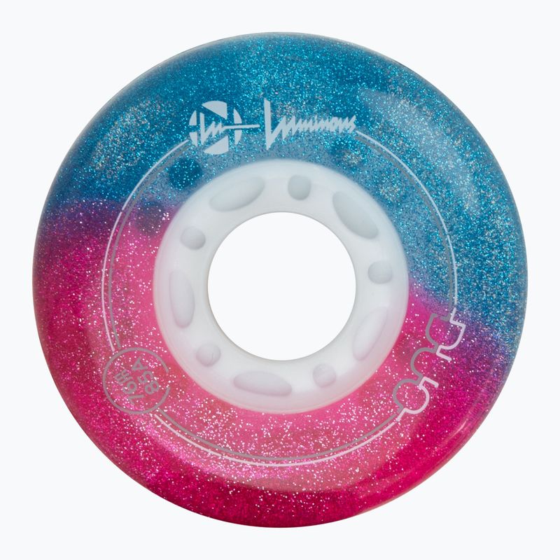 Roți pentru role Luminous Led Wheels Duo 76mm/85A X4 galaxy/purple 3